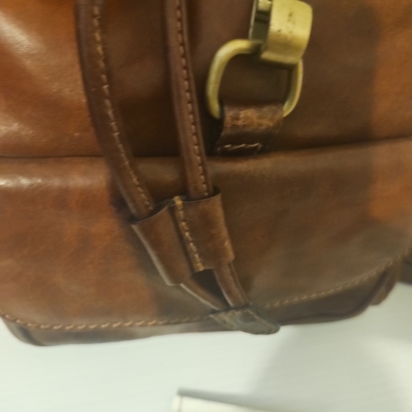 VintageThe Bridge Italy Genuine Leather Backpack - Picture 9 of 15